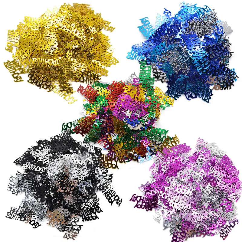 100~200Pcs Table Decoration Party Scatters Acrylic Confetti Colorful Bright Happy Birthday Wedding Party Decorative Supplies 8Z 100~200Pcs Table Decoration Party Scatters Acrylic Confetti Colorful Bright Happy Birthday Wedding Party Decorative Supplies 8Z