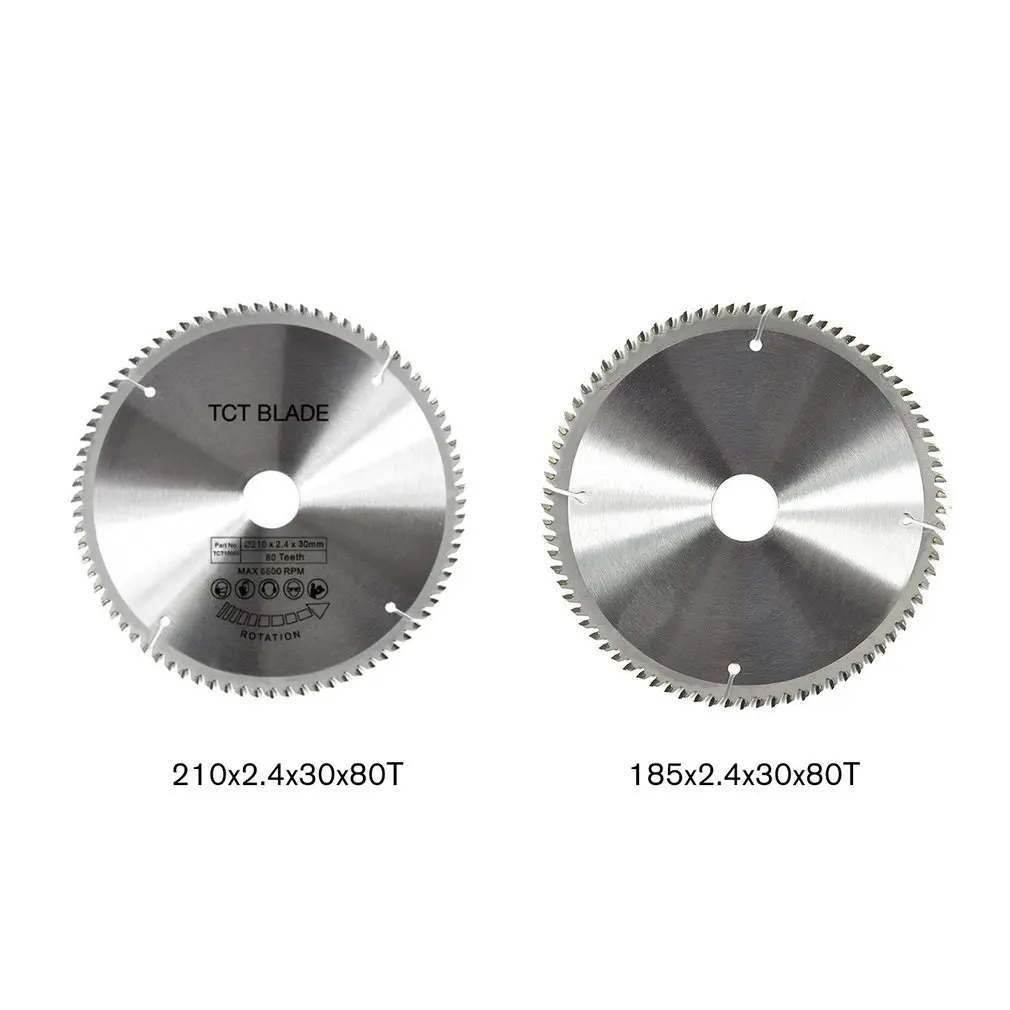 80 зубьев TCT циркулярные пильные диски TCT сплав деревообрабатывающий Многофункциональный пильный диск для резки дерева и металла
