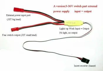 

1PC Remote Control Electronic Switch 3-36V High Current Spraying Water Pump Light for RC Drone Sprinkle Pesticide