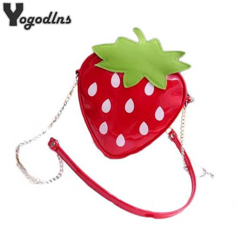 

2019 New Fashion Shoulder Mini Bags for Women Cute Ladies Strawberry Pattern Crossbody Female Messenger Bags Satchel Purse