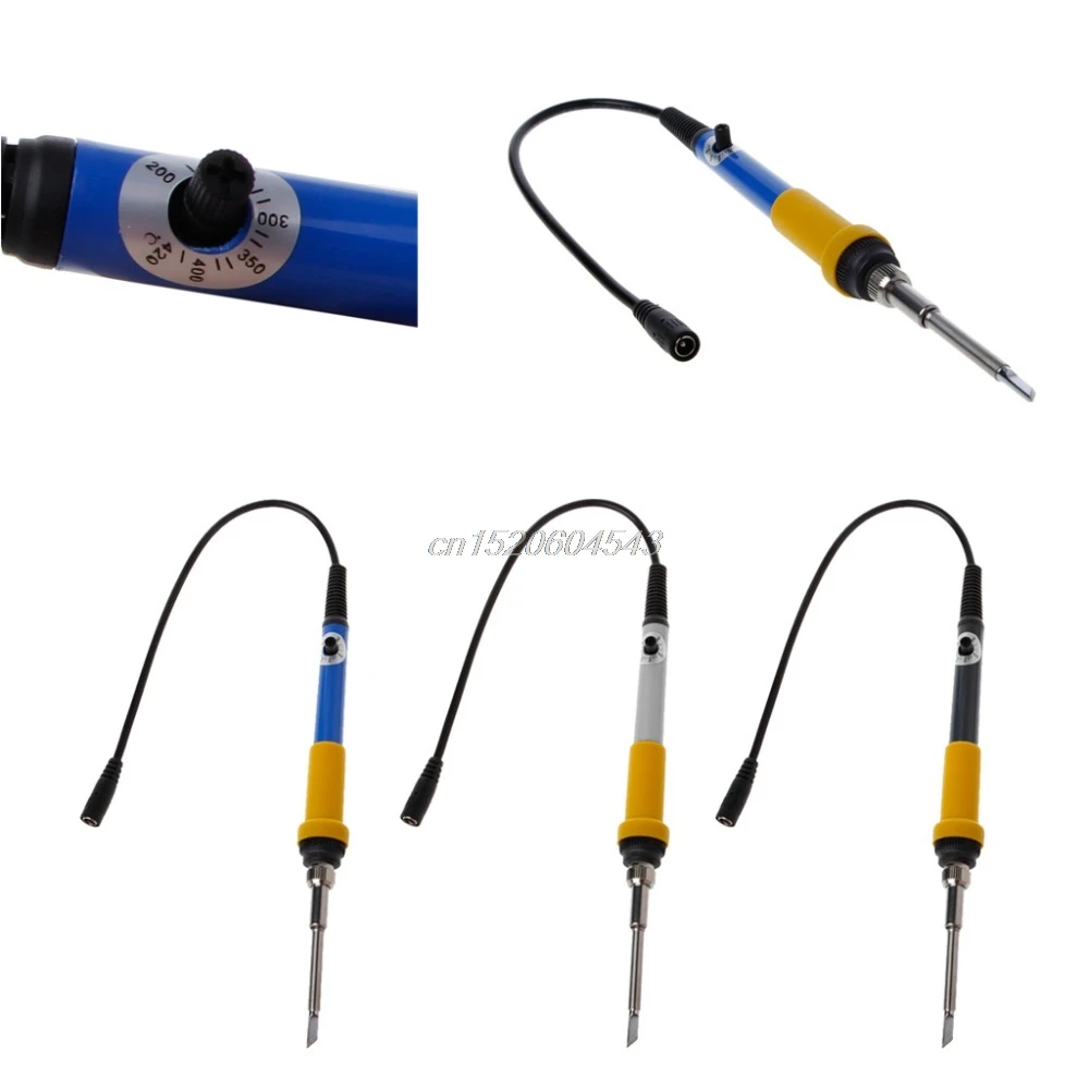 

T12 DC 12-24V 75W Mini Electric Soldering Iron Adjustable Temperature+Tip Electric Soldering Irons R06 Drop Ship