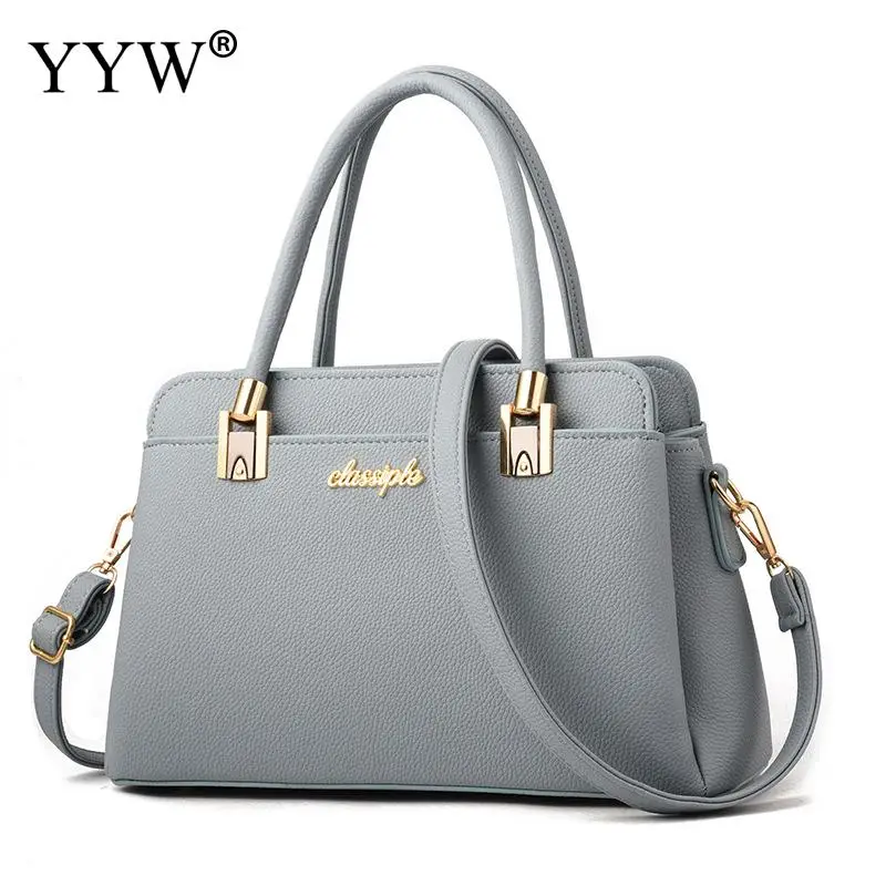 

Grey Formal Handbag For Women Designer Top Handle Hand Bags Elegant Portable Shoulder Bags Large Capacity Multifunctional Bag