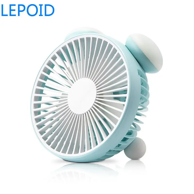 LEPOID ручной вентилятор мини Скорость регулируемый USB с светодиодный свет для