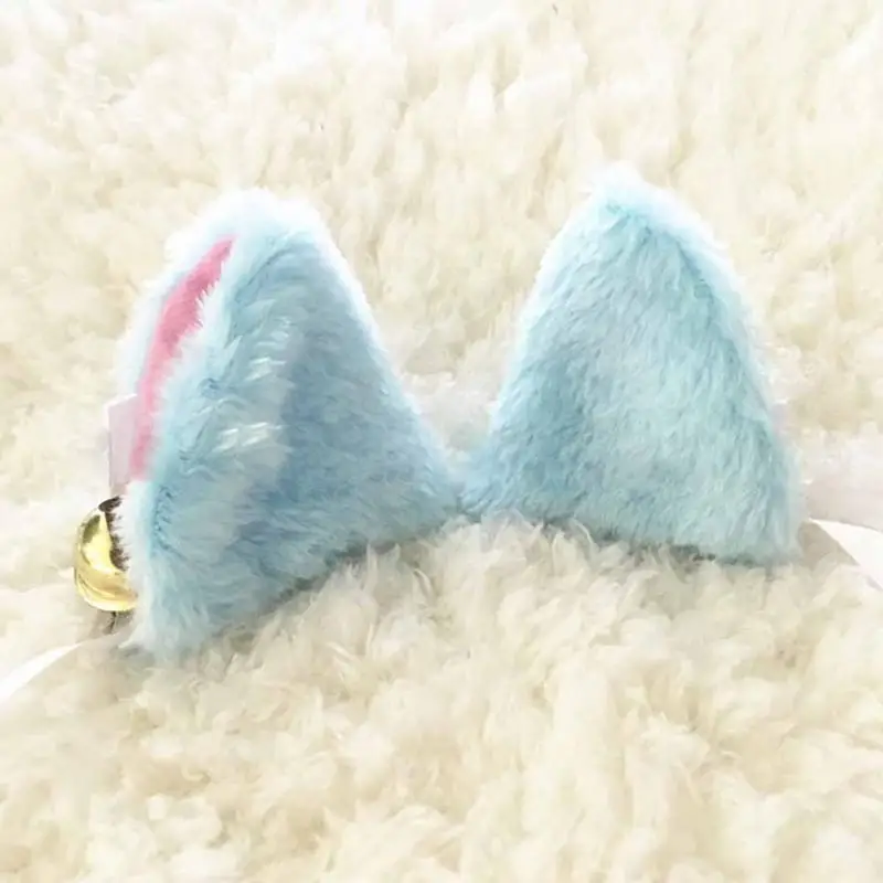 

1 Pair Lovely Girls Famale Cosplay Halloween Party Anime Costume Cat Fox Ears Hair Clip Bell Headwear Party hair accessories