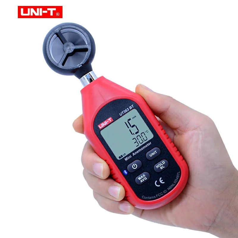Цифровой измеритель влажности UT333BT UT363BT мини Анемометр UT383BT цифровой звука с Bluetooth