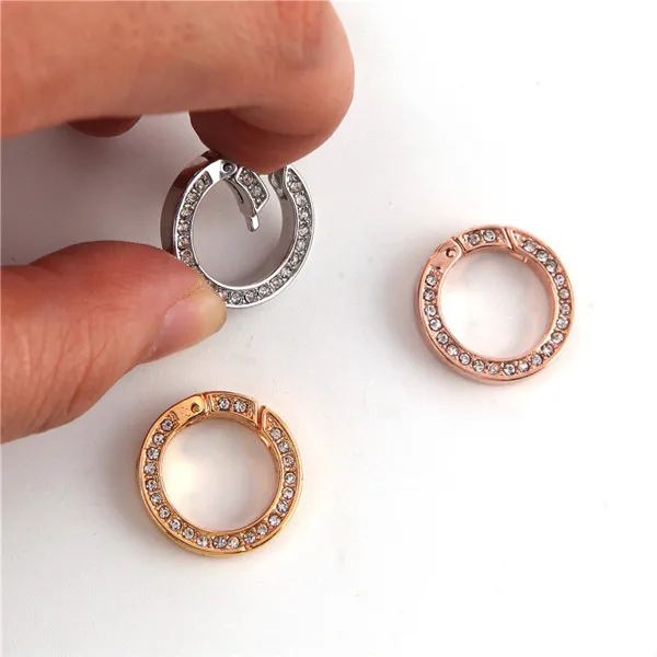 Vinnie Design Jewelry Press Clasp Ring for Connecting Pendant Necklace