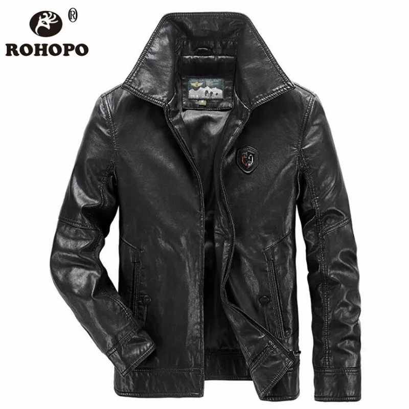 Leather Casual Jacket Men Autumn Summer Male Leather PU Outwear Winter Leisure Jackets Classical Design Korean Vintage COAT