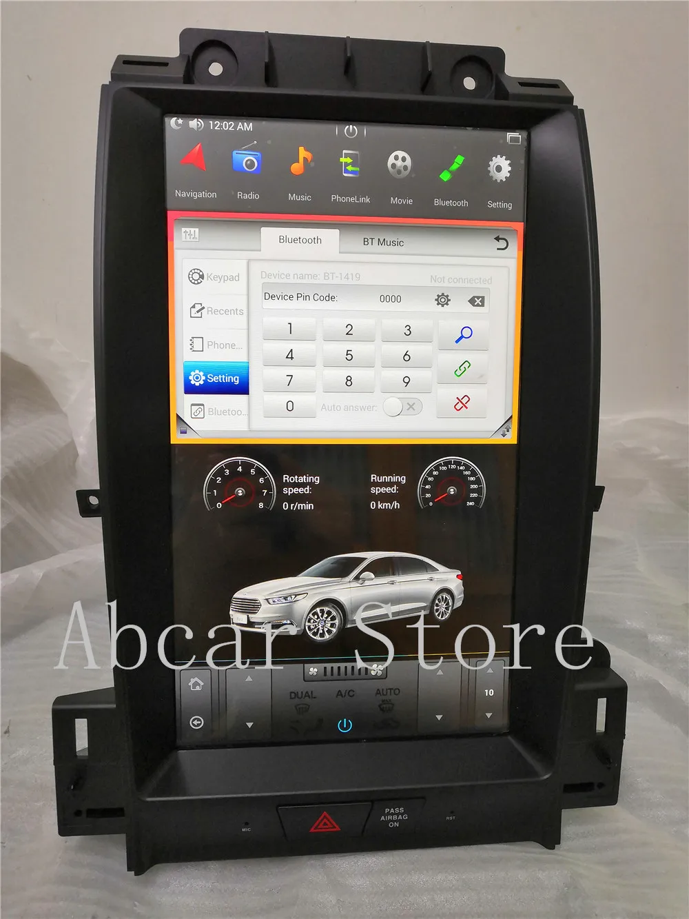 13,6 ''Tesla стиль Android 8,1 px6 автомобильный dvd плеер gps навигация для Ford aurus 2012 2013 Радио Стерео ips