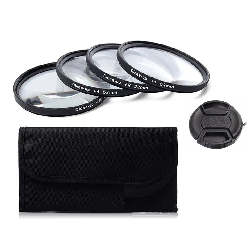 49 52 55 58 62 67 72 77 мм Макро фильтр+ 1+ 2+ 4+ 10 Set+ UV CPL FLD+ ND2 4, 8 Камера фильтр объектива+ капюшон для Canon Nikon sony