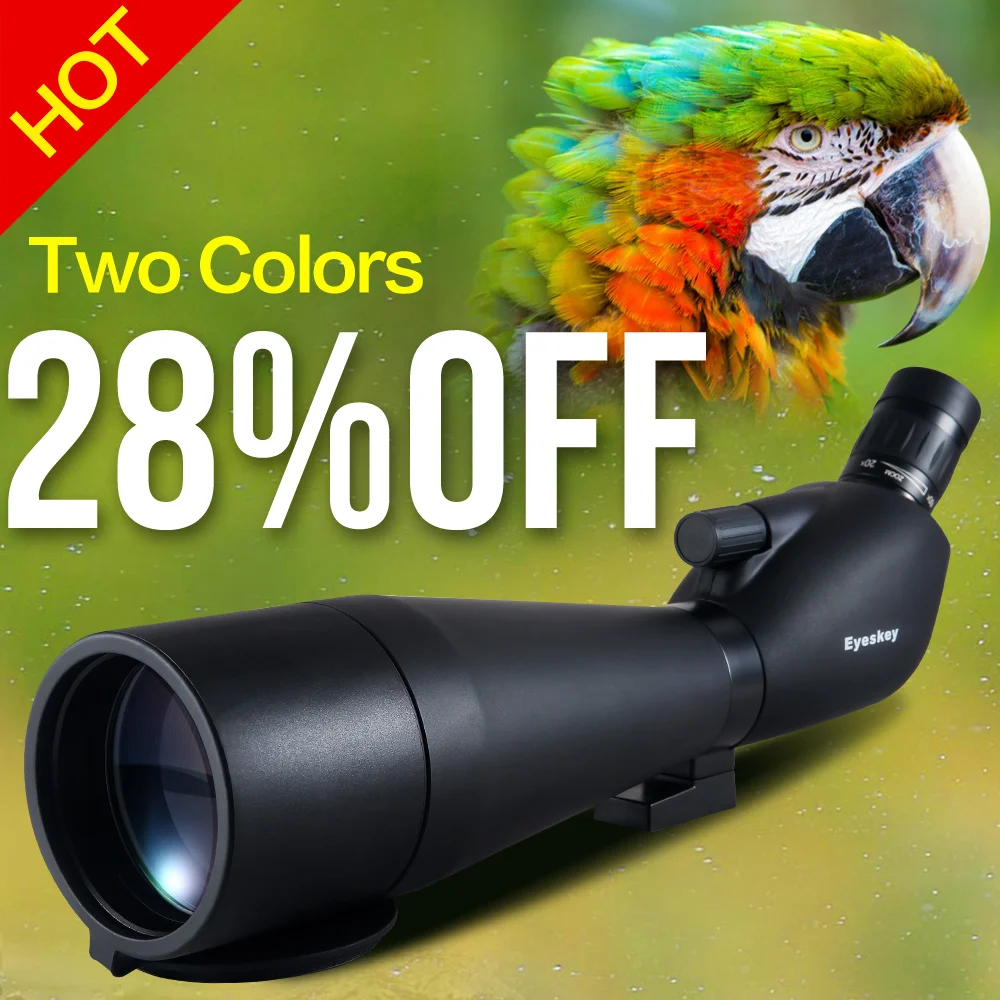 20-60x80 Angled Spotting Scope Eyeskey Angled Spotting Scopes Zoom Hunting Telescope Monocular Waterproof Telescope for Hunting 20-60x80 Angled Spotting Scope Eyeskey Angled Spotting Scopes Zoom Hunting Telescope Monocular Waterproof Telescope for Hunting