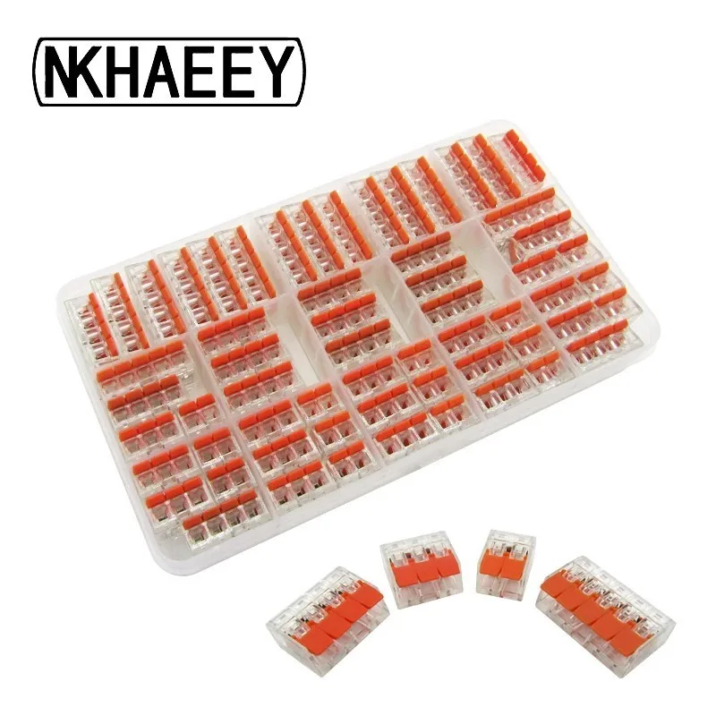 

Wago 60PCS/BOX Electrical Wiring Terminals Household Wire Connectors Fast Terminals For Connection Of Wires PCT-412/413/414/415