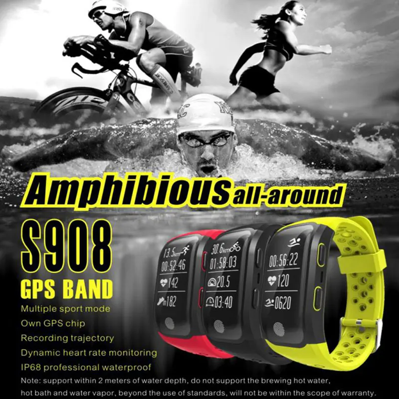 XGODY S908 Smart Watch Waterproof IP68 Heart Rate Monitor Sedentary Reminder Smart Sport Band GPS Smartband Connect IOS Android XGODY S908 Smart Watch Waterproof IP68 Heart Rate Monitor Sedentary Reminder Smart Sport Band GPS Smartband Connect IOS Android