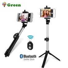 Wireless BT 4 0 Selfie Stick Remote Shutter Handheld Cellphone Selfie Stick Monopod Tripod Holder for