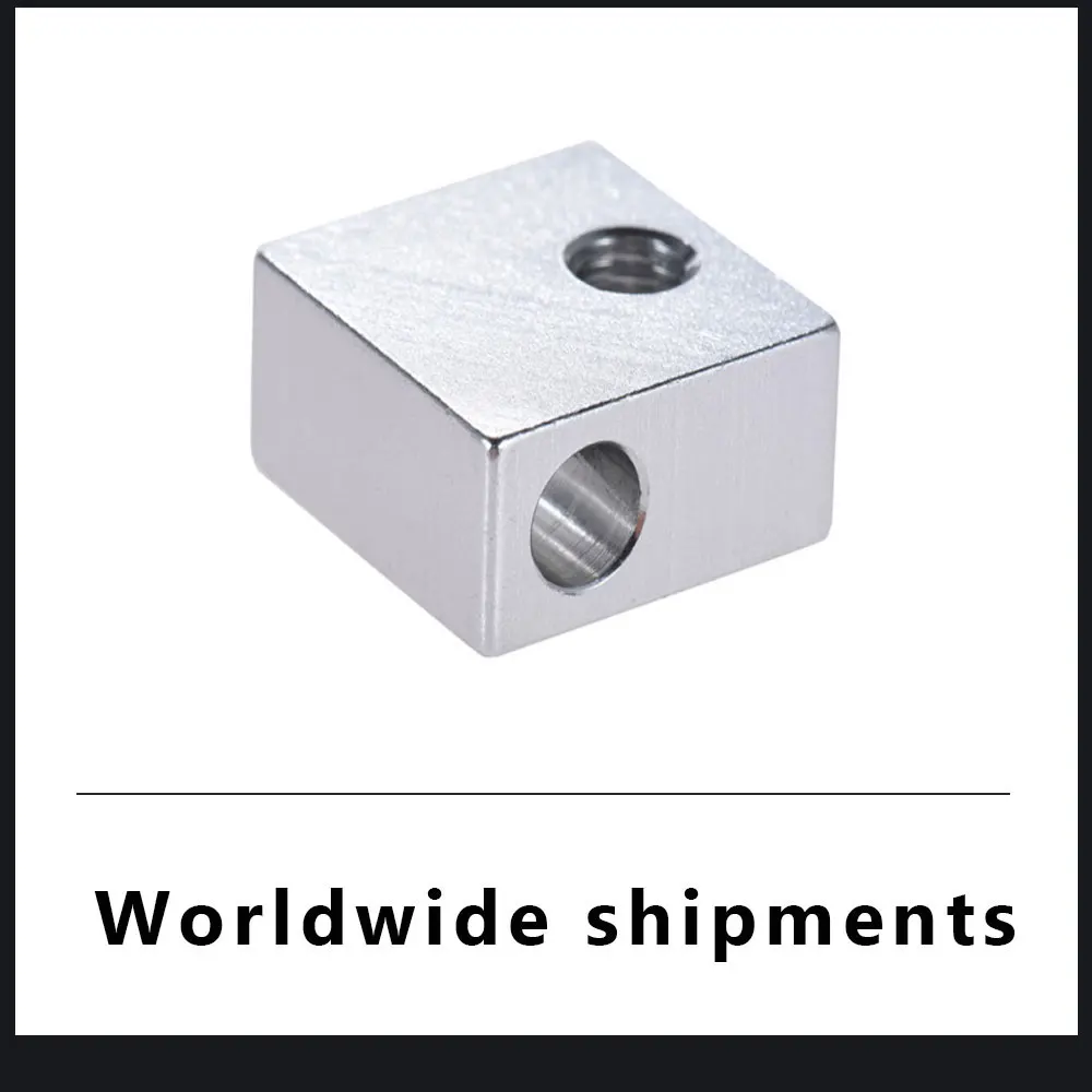 

HOT sale 3D Printer Part Aluminum Heater Block All-Metal 20 * 20 * 10mm for RepRap i3 DIY 3D Printer Hot End