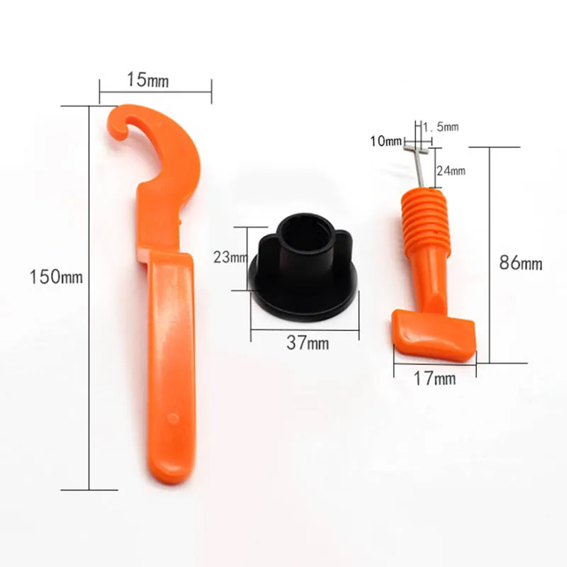 

50pcs Plastic Flat Ceramic Leveler Floor Wall Construction Tools Reusable Tile Leveling System Kits LO88