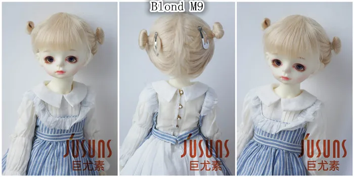 JD415 большой размер две косы BJD мохер парики в размере 8-9 дюймов 10-11 дюймов для кукол мягкие модные волосы куклы аксессуары