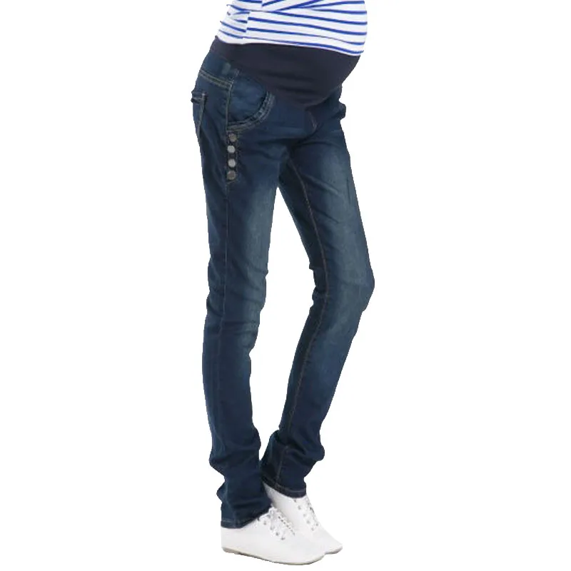 

Denim Maternity Jeans Clothing For Pregnant Women Elastic Waist Pants Pregnancy Clothes Belly Trousers Maternity Plus Size New