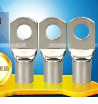 

50pcs/Pack Cable Lug SC10-6 10mm2 6mm Welding Bolt Hole Tinned Copper Cable lugs Battery Terminals Brand New Free Shipment