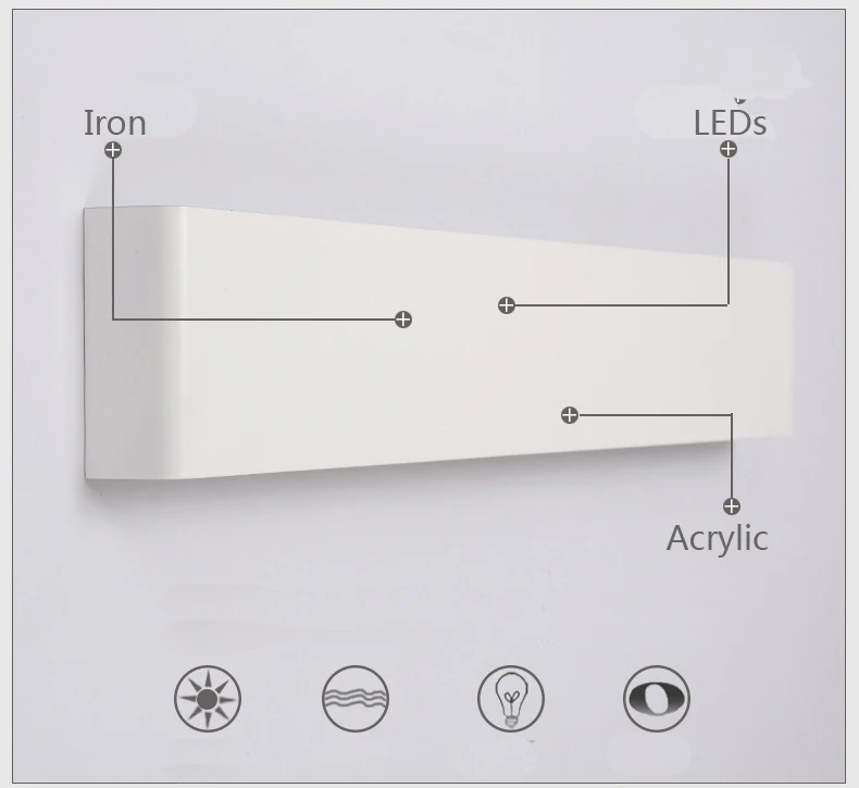 Современный светодиодный алюминиевый настенный светильник для ванной, зеркальный светильник, бра для спальни, гостиной, светильник, lamparas de pared, осветительный прибор