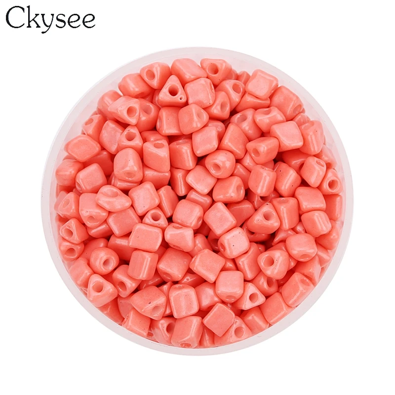 Ckysee 580 шт/партия чешские стеклянные бусины отверстие 1 2 м для браслета ювелирных
