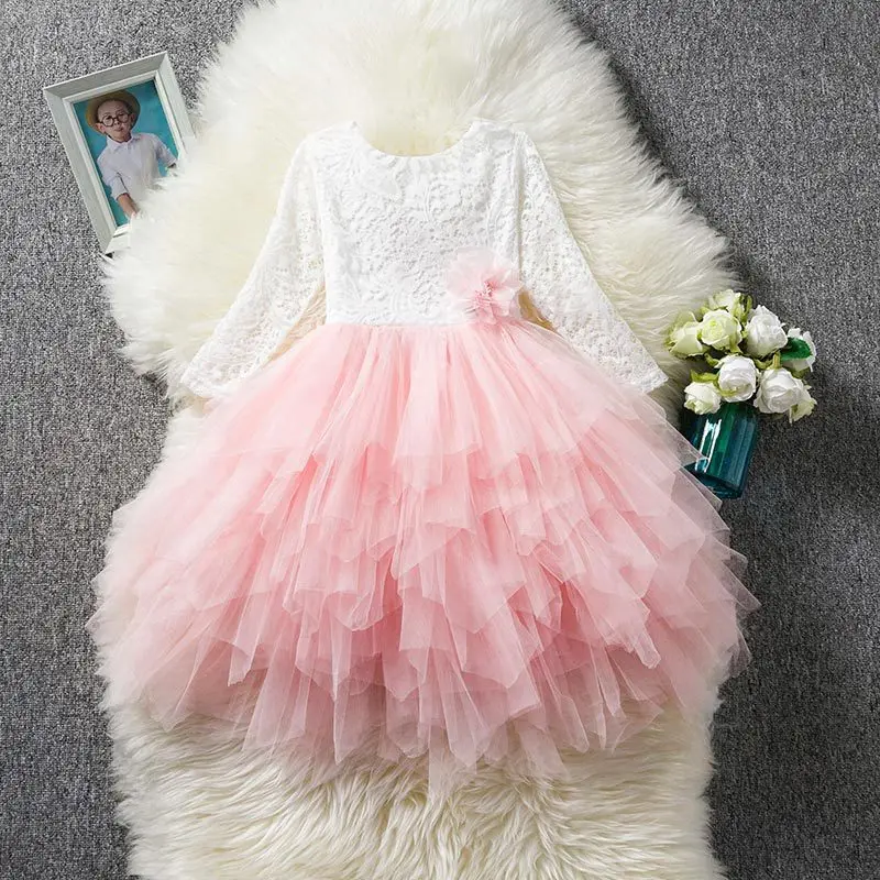 

Summer Kids Dresses For Girls Short Sleeve Party Dresses Children Costume For Toddler Girls Princess Dress vestidos 2 3 6 8 Year