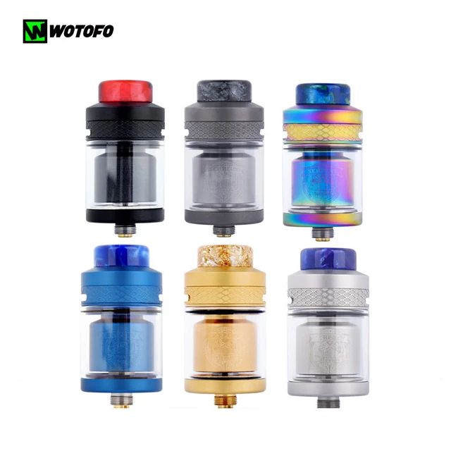 

Original Wotofo Serpent Elevate RTA Atomizer Rebuilding Dripping Top Filling Tank 4.5ml /3.5ml Capacity 24mm RTA vape atomizers