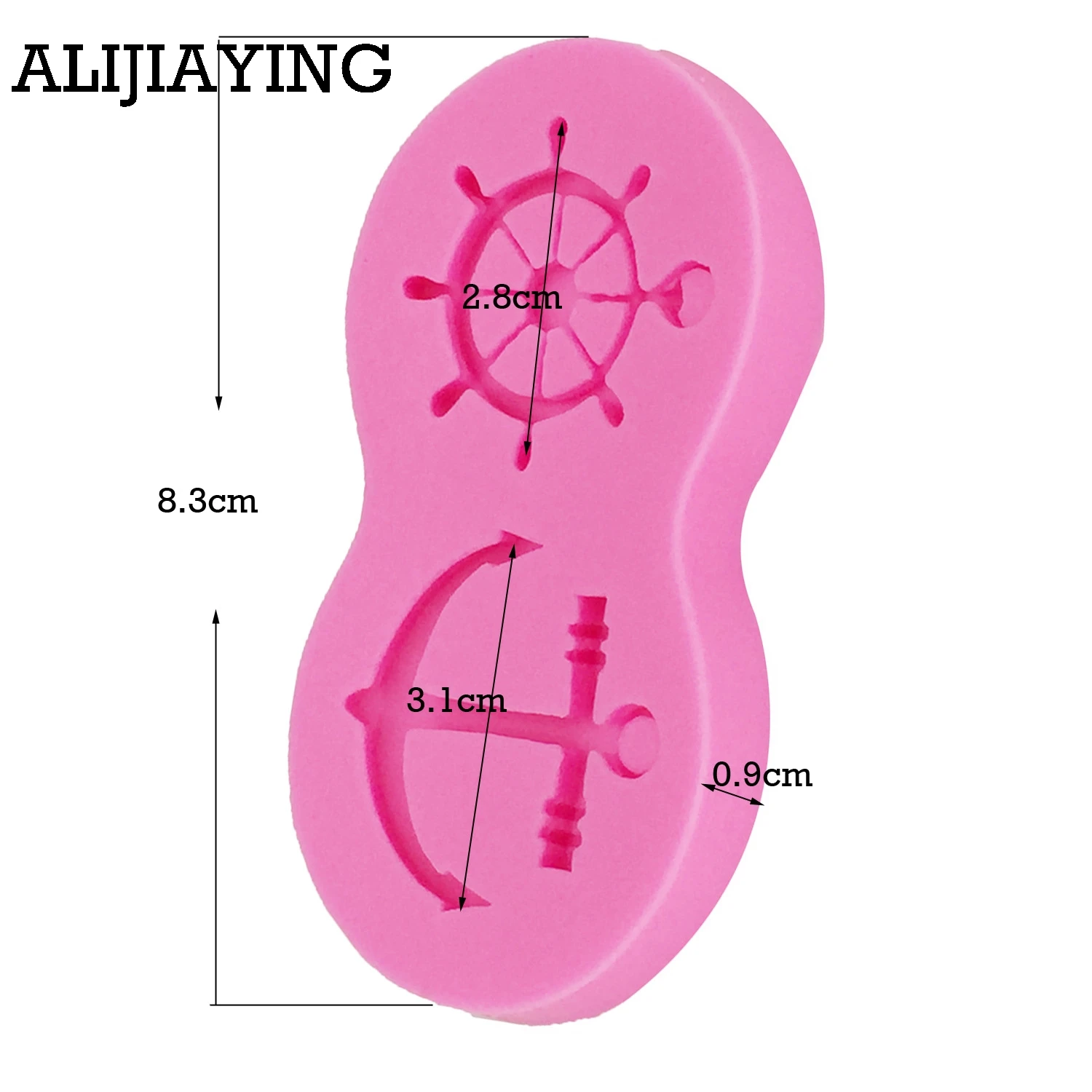 M0209 штурвал и Якорь силиконовые формы инструменты для украшения шоколадного торта форма печенье выпечки аксессуары