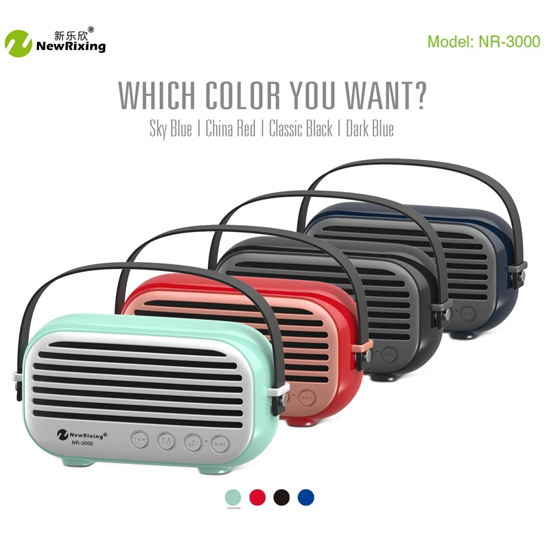 

NewRixing 10W Bluetooth Speaker Portable Outdoor Indoor Wireless Mini Column Box Speaker Support TF Card FM Stereo Hi-Fi