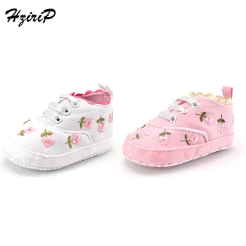 

HziriP Baby Shoes 2018 Summer New Baby Canvas Elastic Band Cotton Soft Shoes Baby Girls Supplies Toddler First Walkers Hot Sale