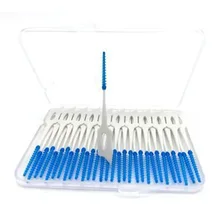 40 шт. межзубная зубная нить с держателем для зубов эластичная Массажная резинка для зубочистки пластмассы эластичный массаж зубочистки очиститель зубов