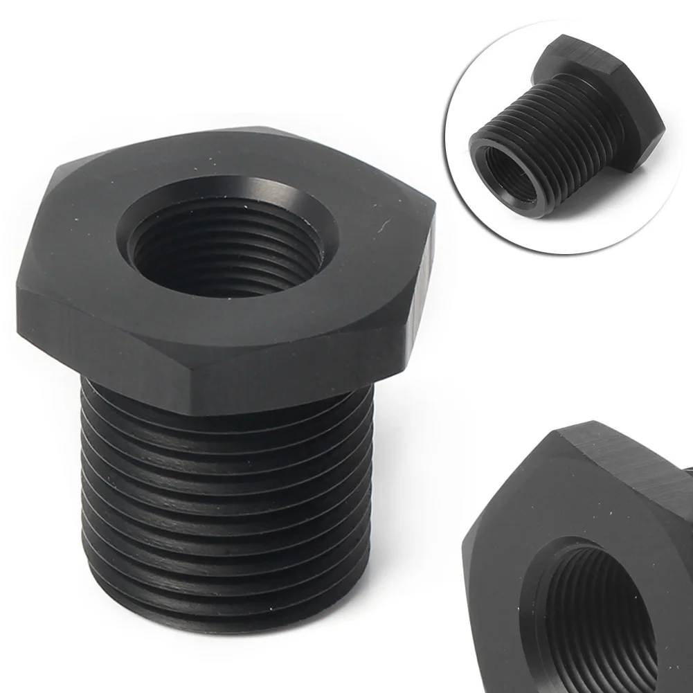 1pc 1/2 28 to 13/16 16 Threaded Automotive Oil Filter Adapter Stainless