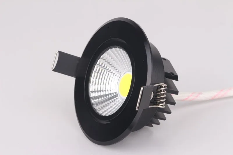 Углубленный светодиод 9 w Cob Led потолочный светильник, Диммируемый Светильник светодиодные лампы 600lm 4000 k CRI> 85 120 Угол 90-260 v кухня