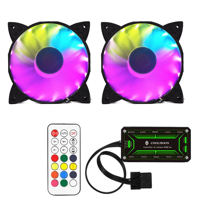 

Computer Case PC Cooling Fan Light Bar RGB Lamp Adjustable Shockproof Remote Control JLRJ88