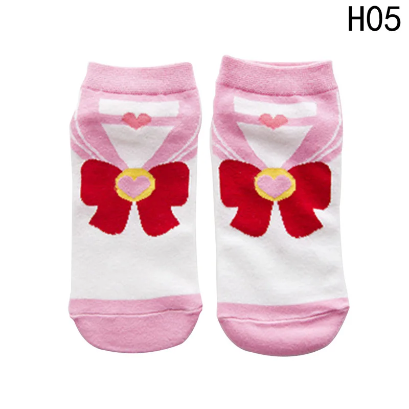 Новые модные женские хлопчатобумажные носки для девочек, аниме Сейлор Мун, Повседневное платье, носки - Цвет: 05