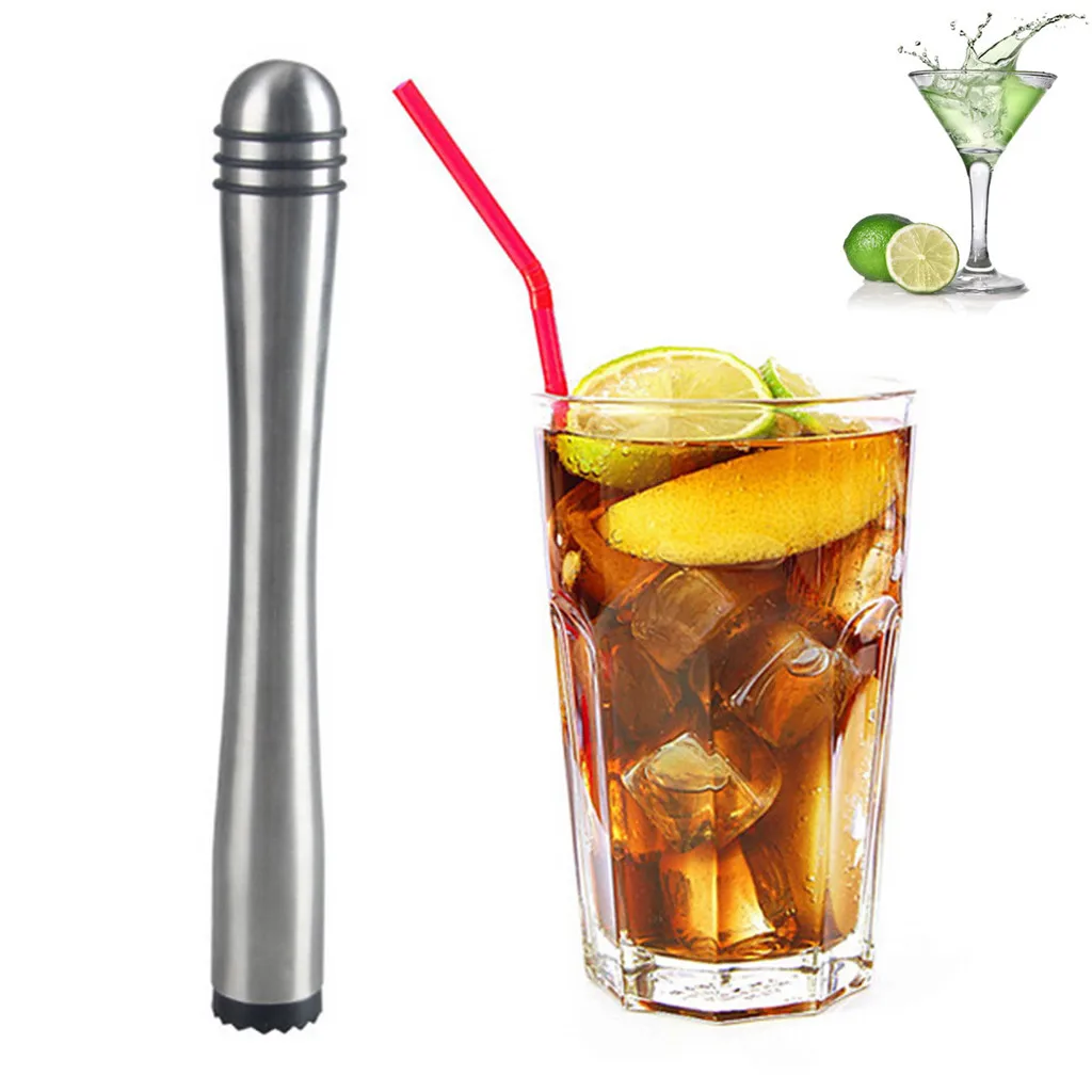 

Fruit Stainless Steel&Plastic Heavy Duty Cocktail Muddler Broken Ice Stick Cocktail Stirring Stainless Steel Broken Ice Stick