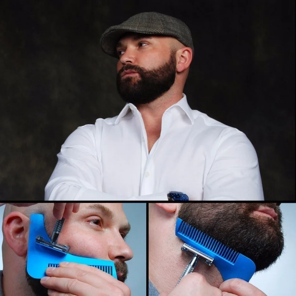 New Beard Bro Shaping Comb Razor Moustache Sex Man Gentleman Trim