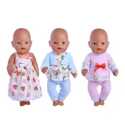 Fletadoll 2019 3 Новый Горячая распродажа! утолщение пижамы для 18 дюйма или 43-cm куклы чтобы дать ребенку лучший подарок