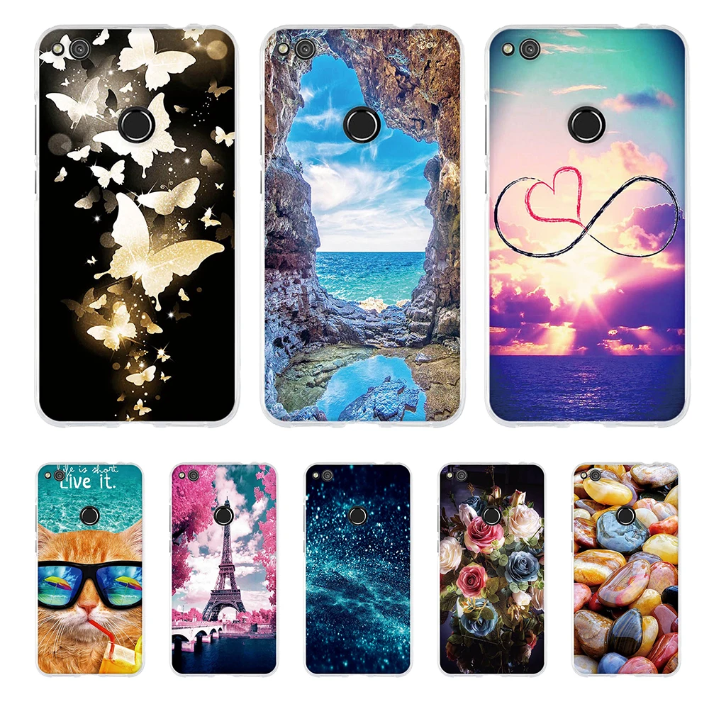 

Funda For Huawei P8 Lite 2017 Cover Soft Silicone Case For Huawei P9 Lite 2017 Cases For Huawei Honor 8 Lite Cartoon Phone Coque