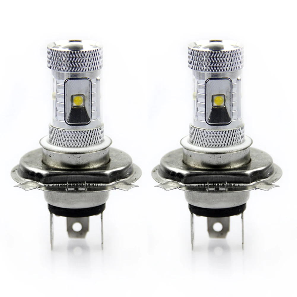 

2pcs CREE H4 600LM 6000K Car LED Bulbs 12V Instant Start AUTO Light DRL Fog Day Driving Lens Lamp Long Life-span