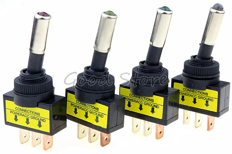 1 шт. ASW 15D 12V 20A авто светодиодный светильник переключатель кулисный 3Pin SPST