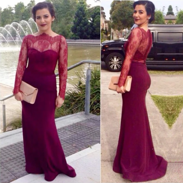 Maroon Evening Dresses