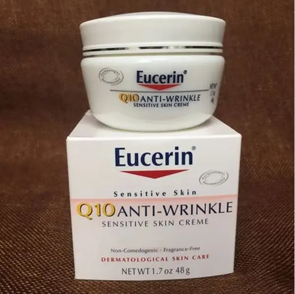 Eucerin Q10 Anti Wrinkle Sensitive Skin Creme Face Cream, 1.7 Ouncein
