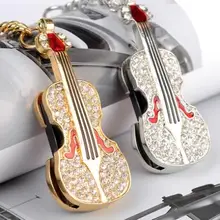 Золотые серебряные ювелирные изделия гитара мини Usb флэш-накопитель 64 Гб Флешка 32 ГБ флэш-накопитель 16 ГБ 8 ГБ диск на ключе карта памяти 2,0