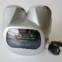 For Electric bicycle led binocular instrument 48v super bright headlight assembly universal conversion horn switch with lock