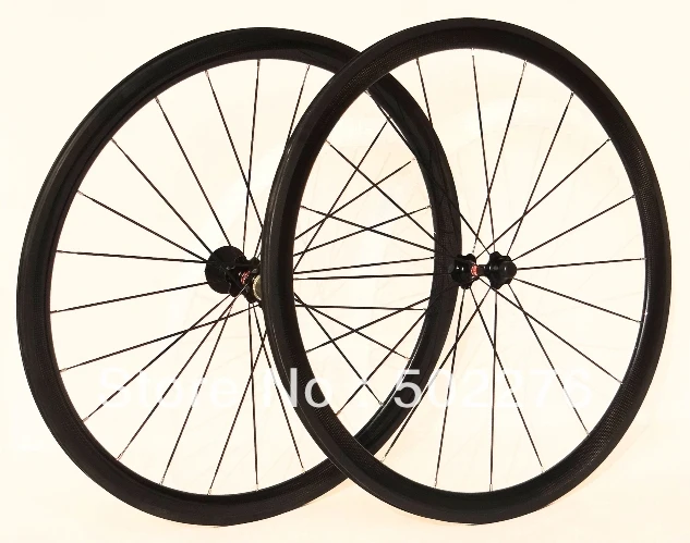 

WS-CW03 : 3K Full Carbon Road Bike Clincher Wheelset 38mm wheel Rim