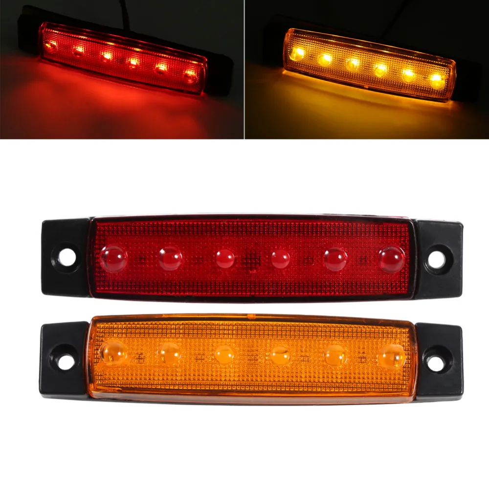 AUTO 10x 6 LED trailer indicator Side Marker Bus Clearance Lamp 24V