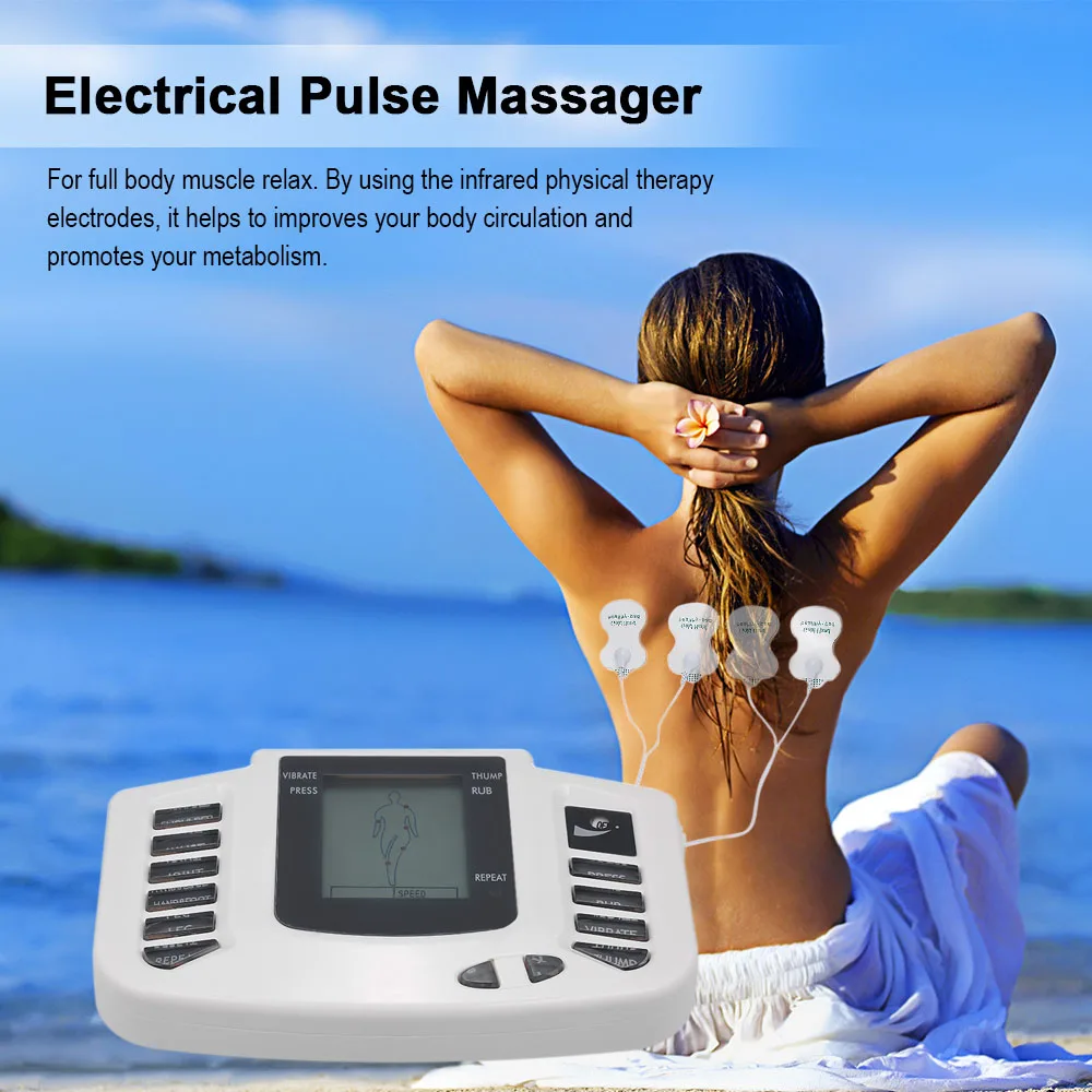 Digital Electrical Stimulator Muscle Therapy Massager Full Body Relax