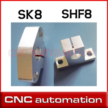 

50pcs SK8 8mm Shaft Support CNC Router SH8A stand SHF8 Horizontal