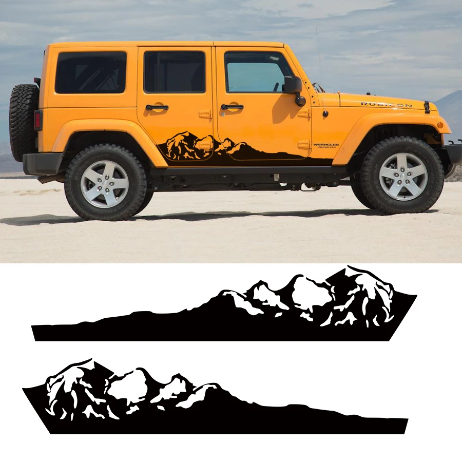 customize for Jeep Wrangler Unlimited 2016 modified accessories decals