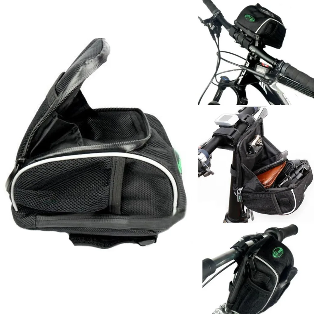 

1PC Bicycle Bike Cycling Front Frame Tube Handlebar Pannier Double Pouch Phone Bag durable to use Outdoor Cycling bicycle #s